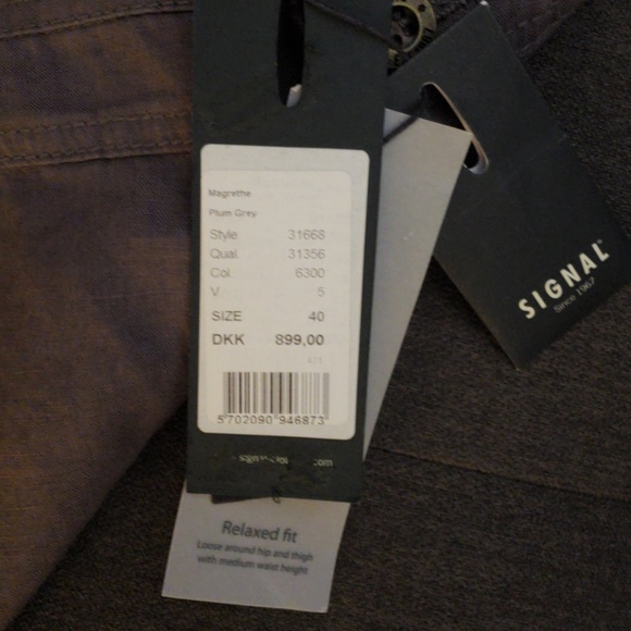 SIGNAL * LINEN PANTS FROM DENMARK NWT *302 - Picture 6 of 6